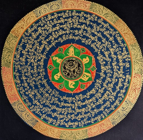 Tibet thangka malerei mantra - thangka,