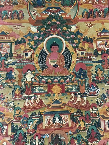 Buddhistisches thangka buddha - buddhistisches,