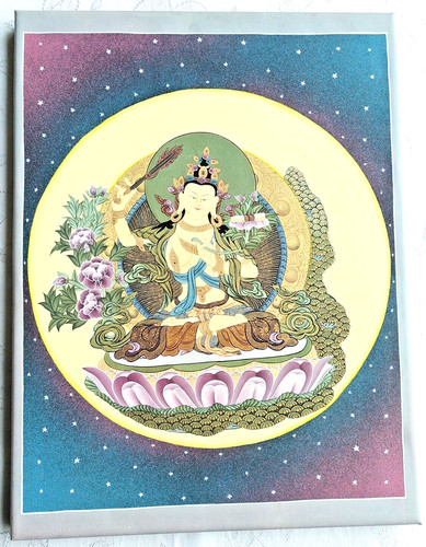 Manjushree thangka aus - thangka,