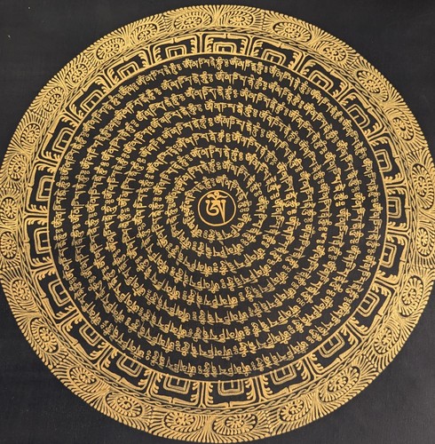 Goldene tibet thangka - goldene,