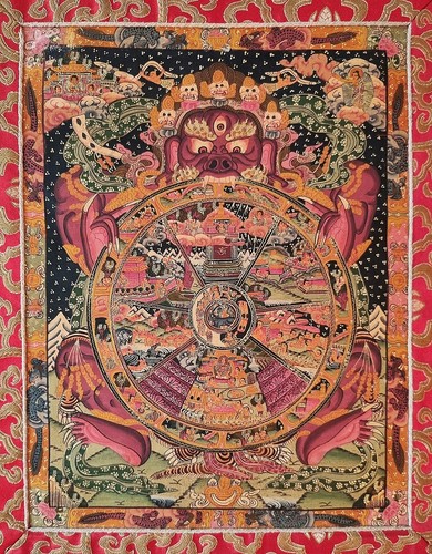 Schöner feiner thangka - schöner,