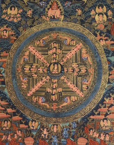 Tibet thangka malerei mandala - tibet.,