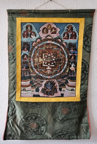 Schöner alter thangka - schöner,