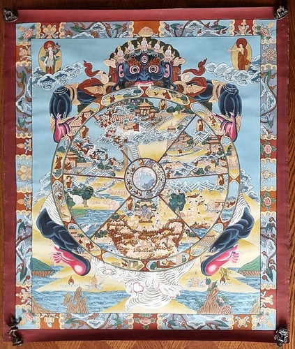 Schöner feiner thangka - schöner,