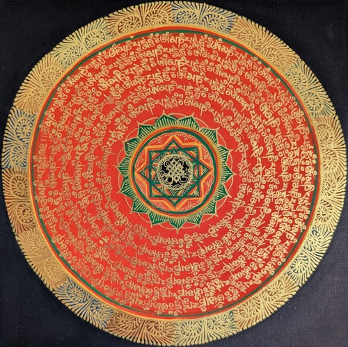Tibet thangka malerei mantra - malerei,