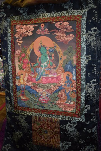 Thangka tibet grüne - tibet,