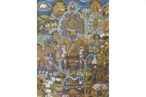 Thangka szenen aus dem - thangka, –